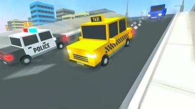 Blocky Taxi Driver 3D: Crazy Taxi Simulator 2018截图3