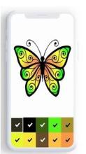 Butterfly Color By Number, butterfly coloring .截图2