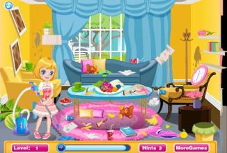 Cleaning House Princess Games - Home Cleanup截图3