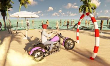 Beach Bike Stunt Racing Adventure: Motocross Jump截图1