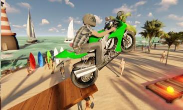 Beach Bike Stunt Racing Adventure: Motocross Jump截图3