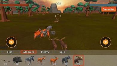 Animal Battle Simulator Forest Kingdom截图3