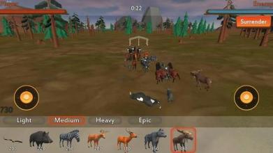 Animal Battle Simulator Forest Kingdom截图1