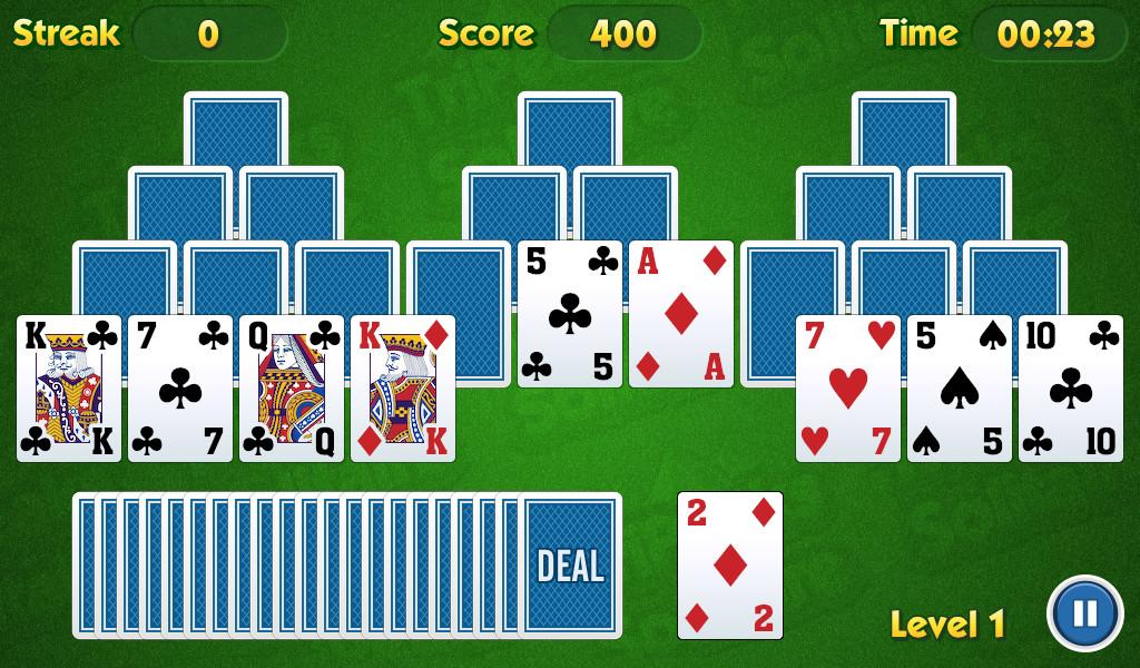 TriPeaks Solitaire Challenge截图3