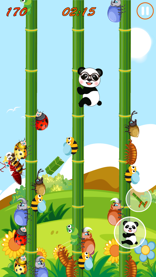 Panda Slide - Attack The Bug截图3