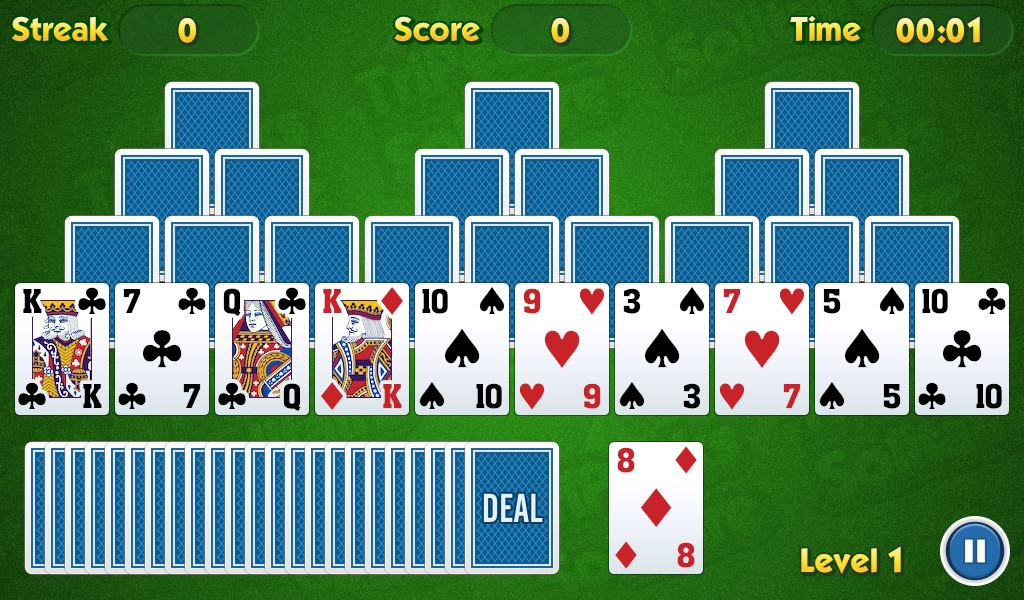 TriPeaks Solitaire Challenge截图1