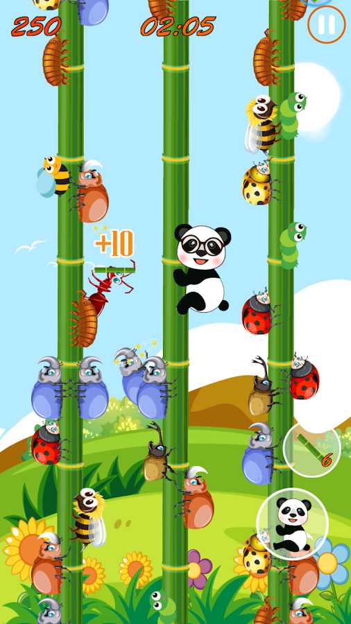 Panda Slide - Attack The Bug截图2