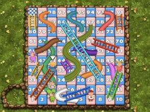 Snakes And Ladders Dice Board Game截图1
