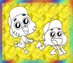 Gumballl Coloring For kids截图2