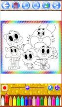 Gumballl Coloring For kids截图4