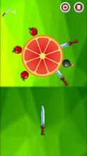 Knife rush hit fruit challenge截图2