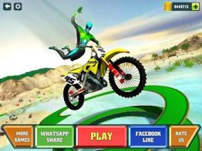 Super Hero Bike Beach Stunts: Water Surfer Rider截图5