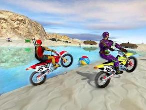 Super Hero Bike Beach Stunts: Water Surfer Rider截图1