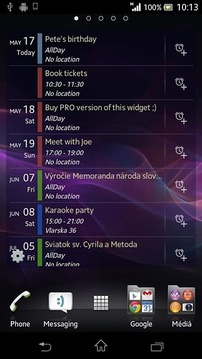 行事历小工具 (Calendar widget)截图
