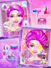 Pink Princess Makeup Salon - Makeover Games截图2