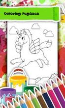 Pegasus Coloring Book Unicorn截图5