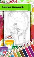 Steampunk Coloring Book Robots截图5