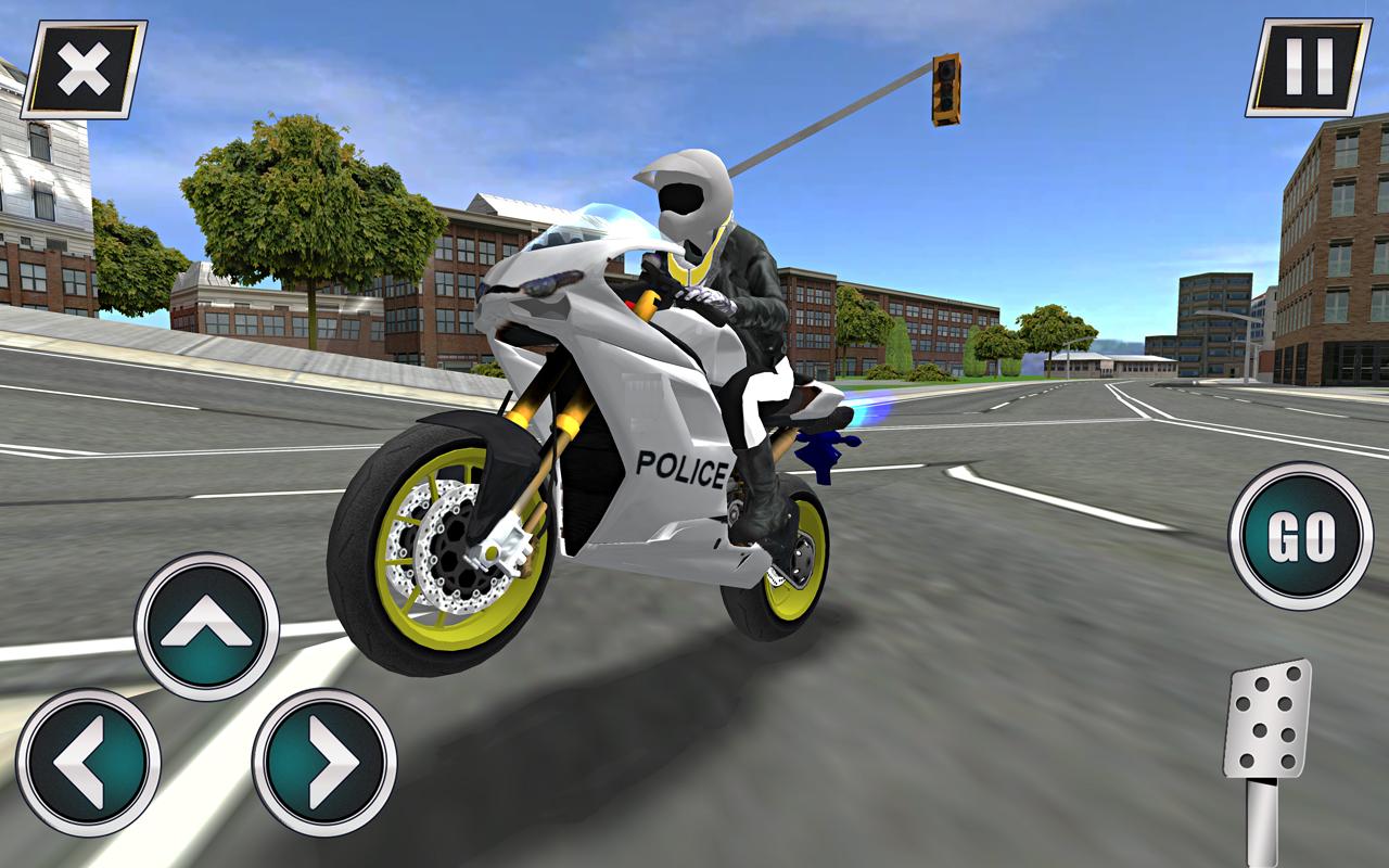 Police Motorbike Traffic Rider截图1