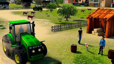 Real Tractor Cargo Offroad Thresher Farming Sim截图3