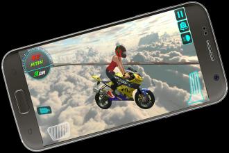 Crazy Bike Driving Simulator Impossible Sky Tracks截图2