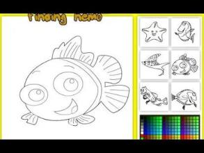 Coloring Fun Page Finding Nemo截图3