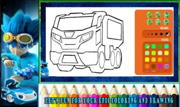 Drawing And Coloring: Real Super Watch Battle Car截图3