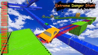 Extreme Car Driving: Impossible Sky Tracks Stunts截图4