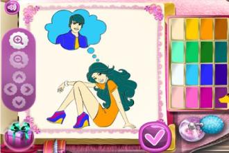 Doll Coloring Book Girl Game截图5