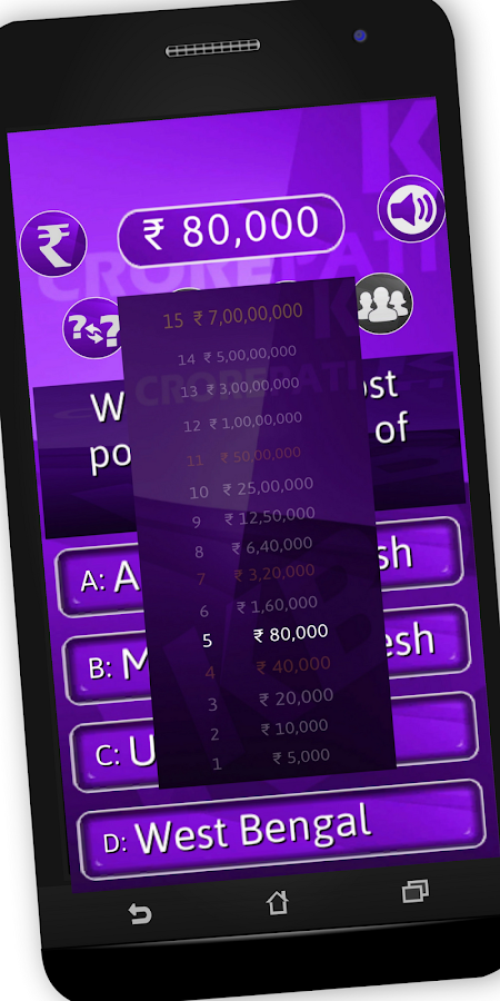 KBC in English 2018 : Crorepati GK Quiz Game截图3