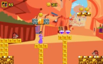 Princess Jasmine: Adventure Running Game截图2