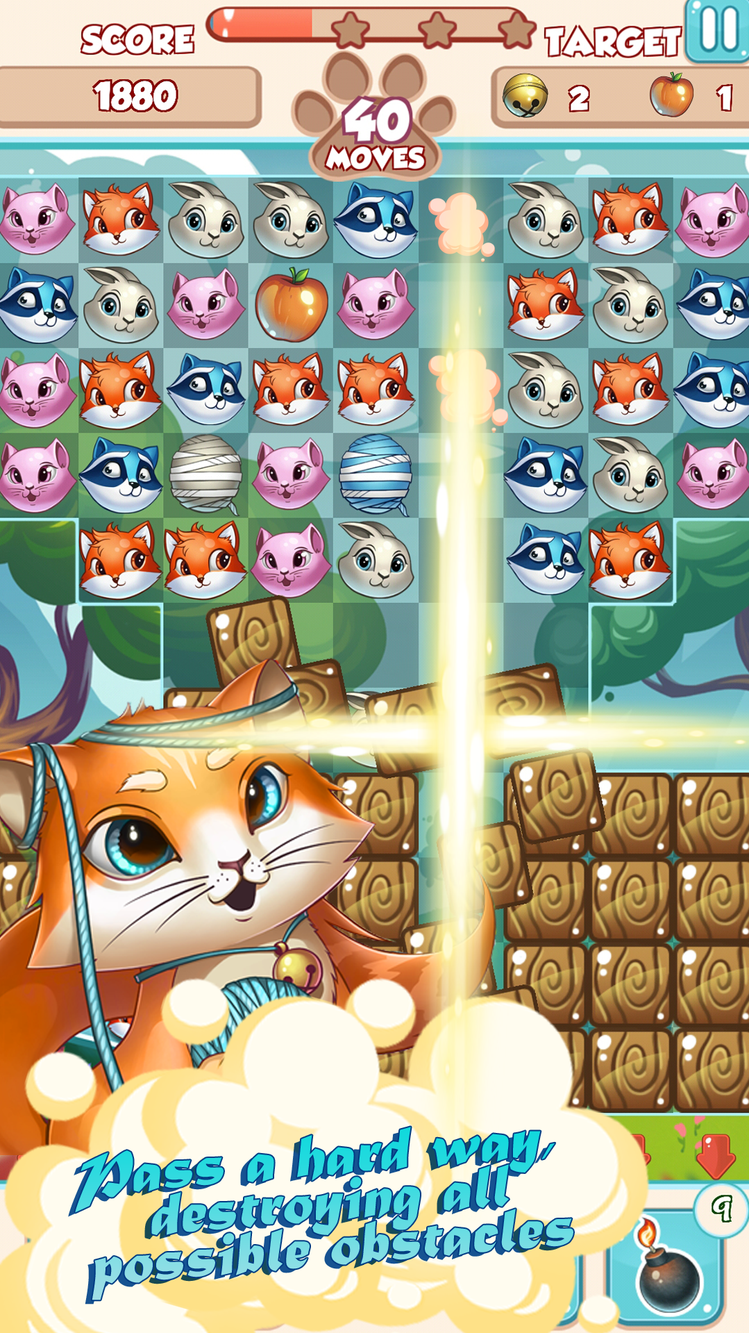 Pets Rescue: Match 3 Zoo截图1