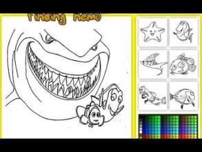 Coloring Fun Page Finding Nemo截图5