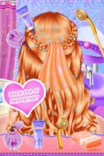 时尚辫子发型沙龙-女孩游戏截图1