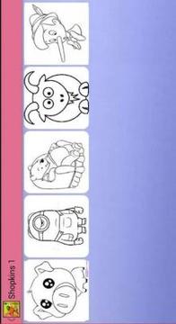 Cartoons Coloring Pages For kids截图