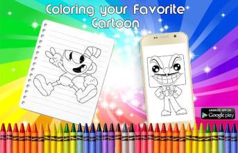 Coloring Cuphead Book Game截图1