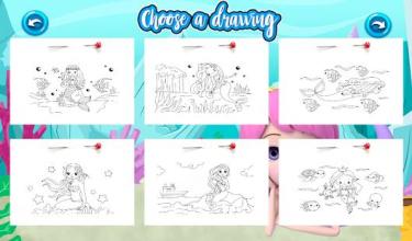 Mermaid Coloring Pages Games截图3