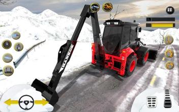 Snow Heavy Excavator Crane Rescue截图5