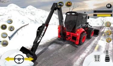 Snow Heavy Excavator Crane Rescue截图1