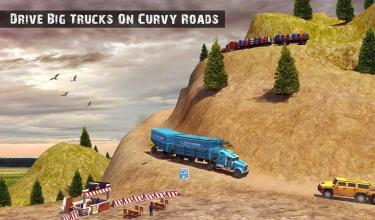 USA Truck Driving School Offroad Transport Games截图1