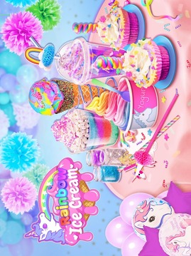彩虹冰淇淋 – 独角兽派队甜点大师！截图