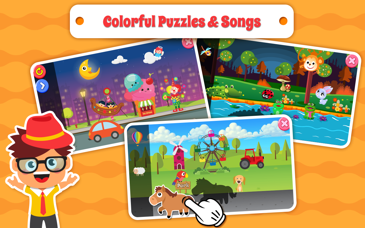 Nursery Rhymes Songs & Kids Puzzle Games Free截图3