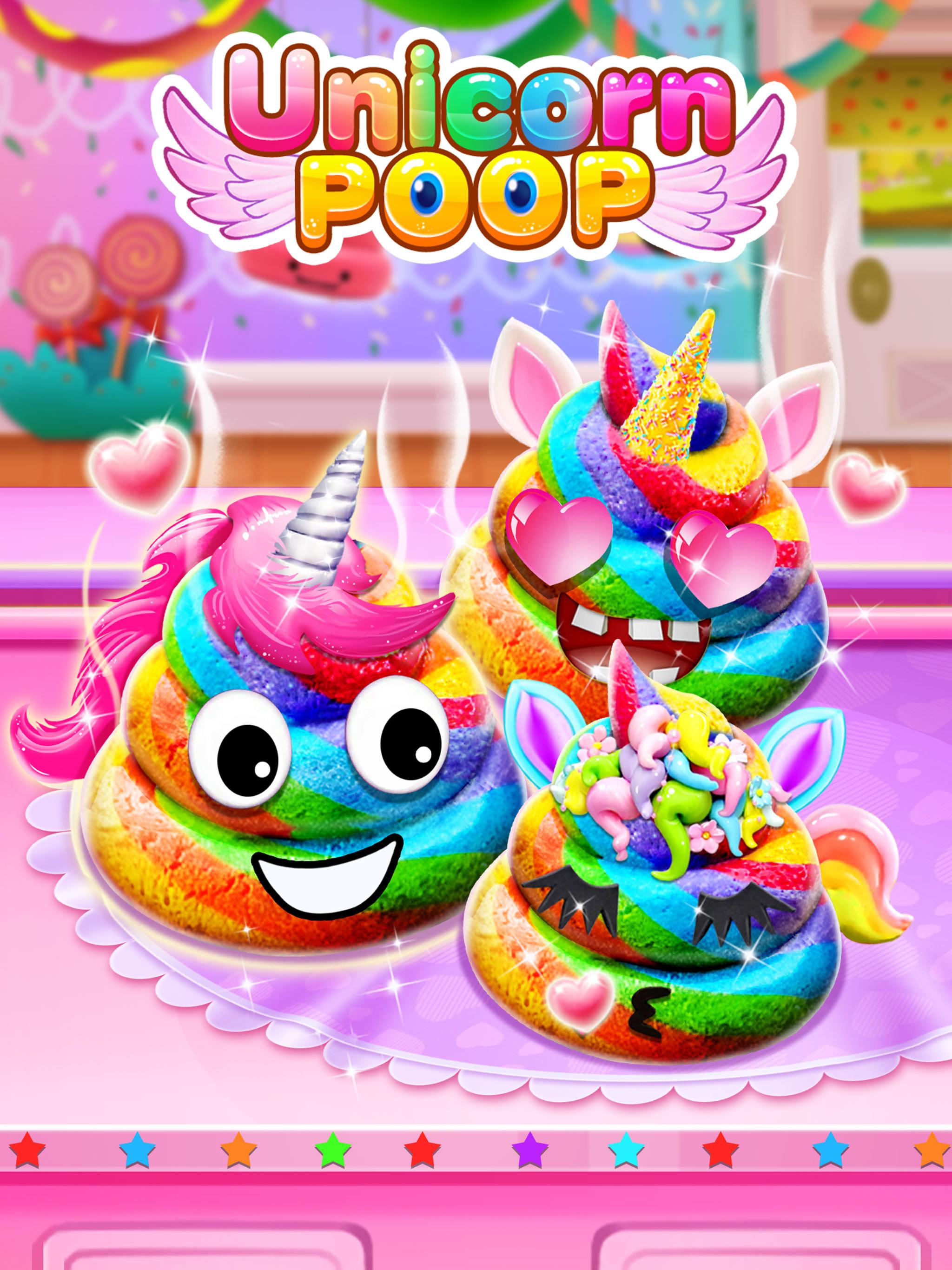 Unicorn Poop - Sweet Trendy Desserts Food Maker截图4