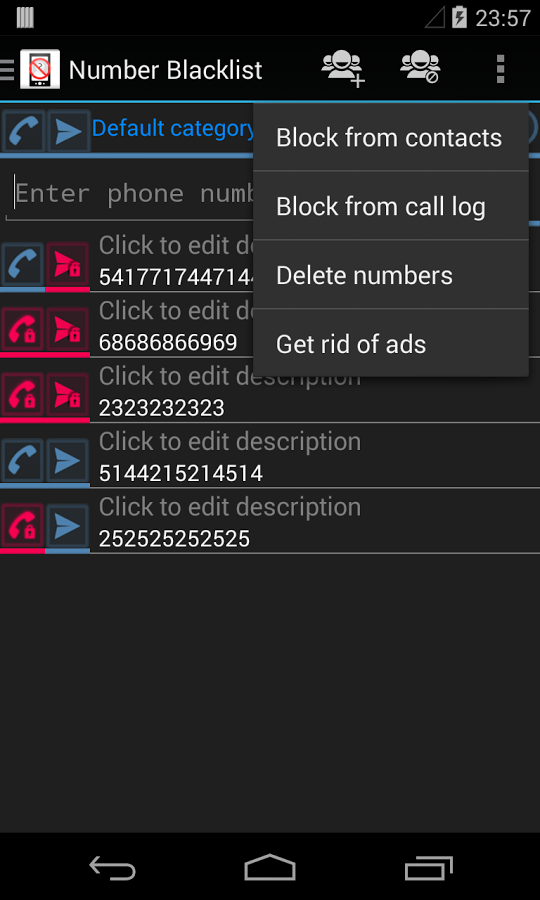 Number Blacklist截图5