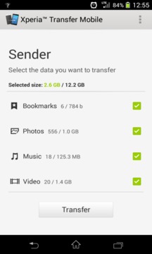 Xperia Transfer Mobile截图