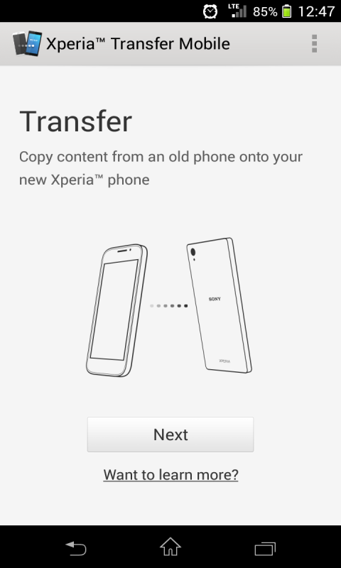 Xperia Transfer Mobile截图1