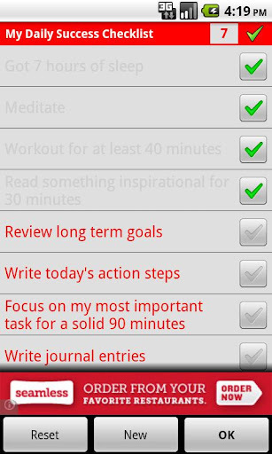 My Daily Success Checklist截图5