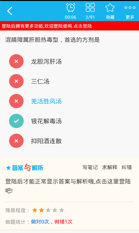 中医眼科学高级职称总题库截图4