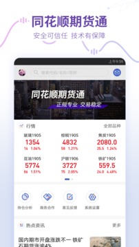 同花順期貨通截圖