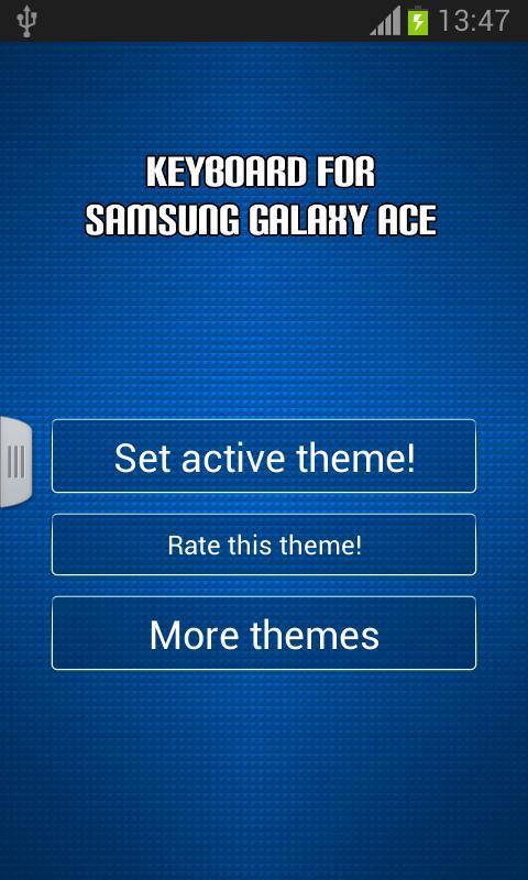 Keyboard for  Galaxy Ace截图1