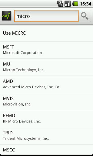 Ministocks - Stocks Widget截图1